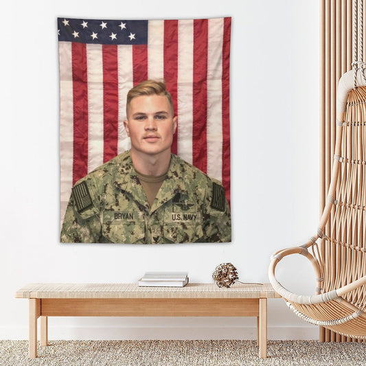 Zach Singer Bryan American Uniform Tapestry