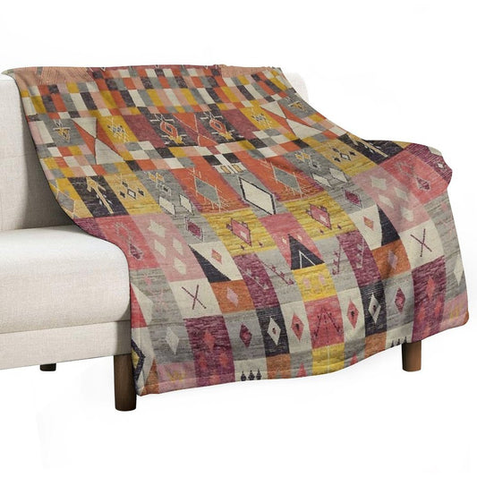 Moroccan Berber Carpte Throw Blanket