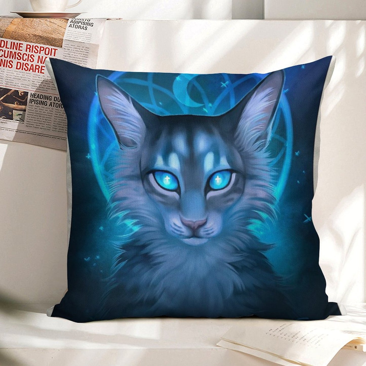 Warriors Jayfeather Linen Throw Pillow Cover