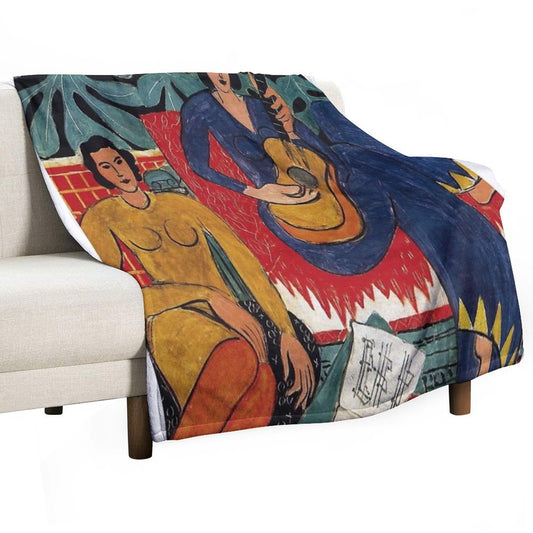 Henri Matisse - Music - Exhibition Poster Throw Blanket