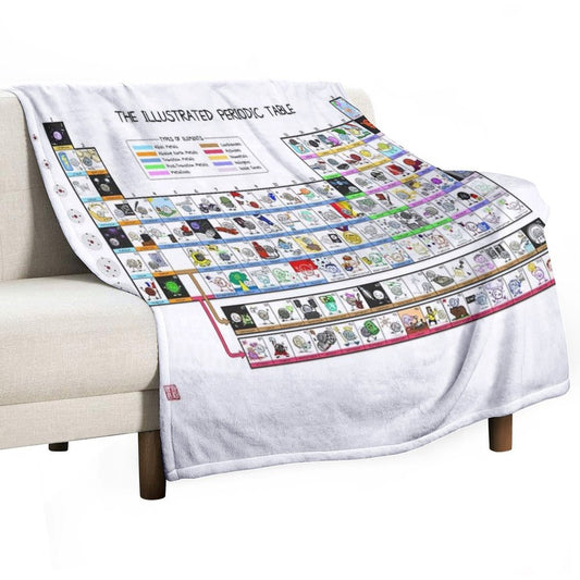 The Illustrated Periodic Table Throw Blanket
