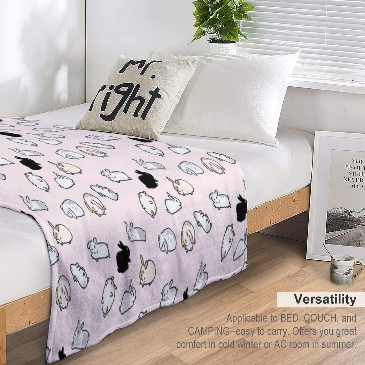 Bunny Rabbits Throw Blanket