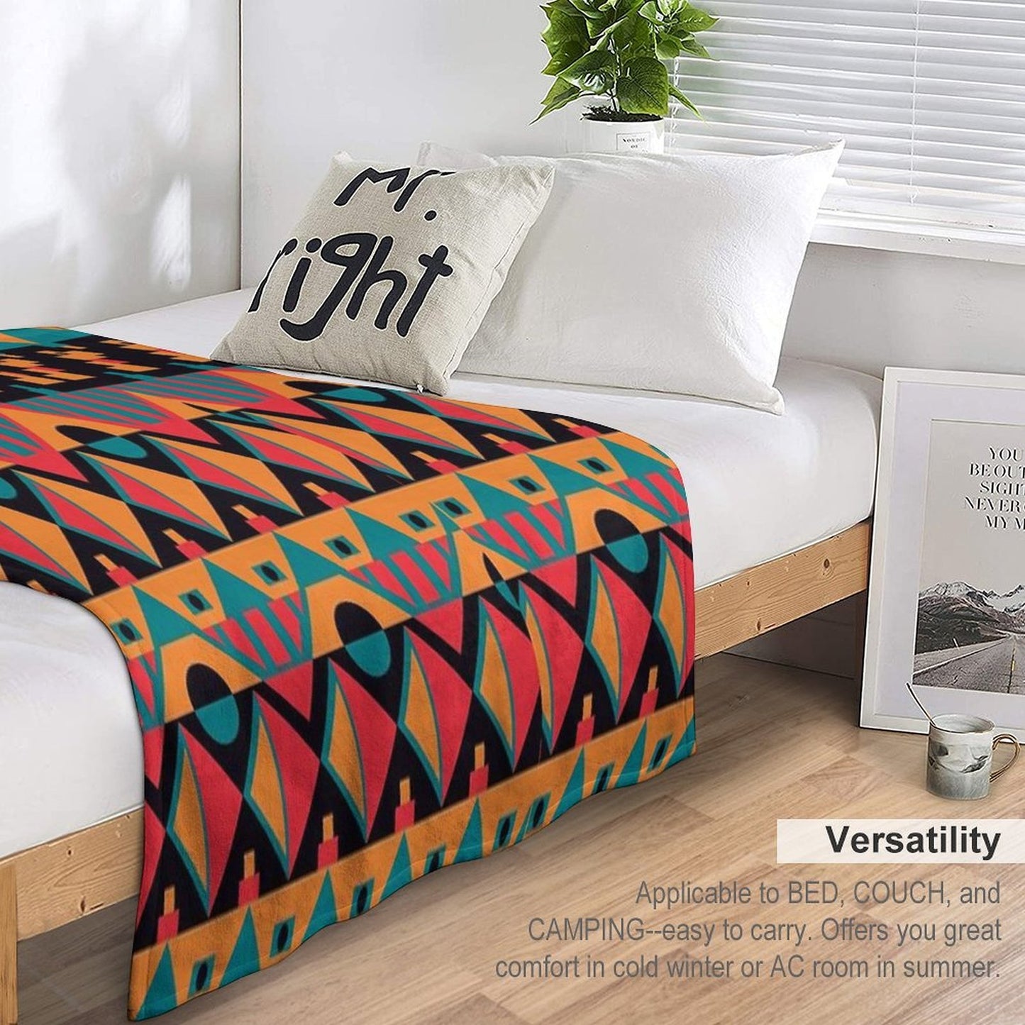 African Tribal Seamless Throw Blanket