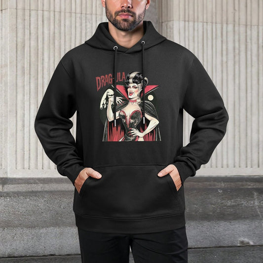 Vampire Funny Halloween Drag Queen Dragula Queer Gay Relaxed Fit Hoodie