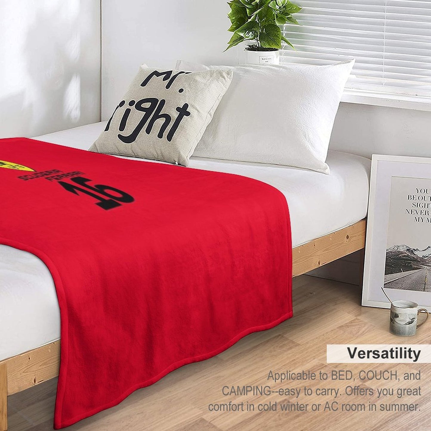 Ferrari Charles Leclerc F1 2025 Throw Blanket
