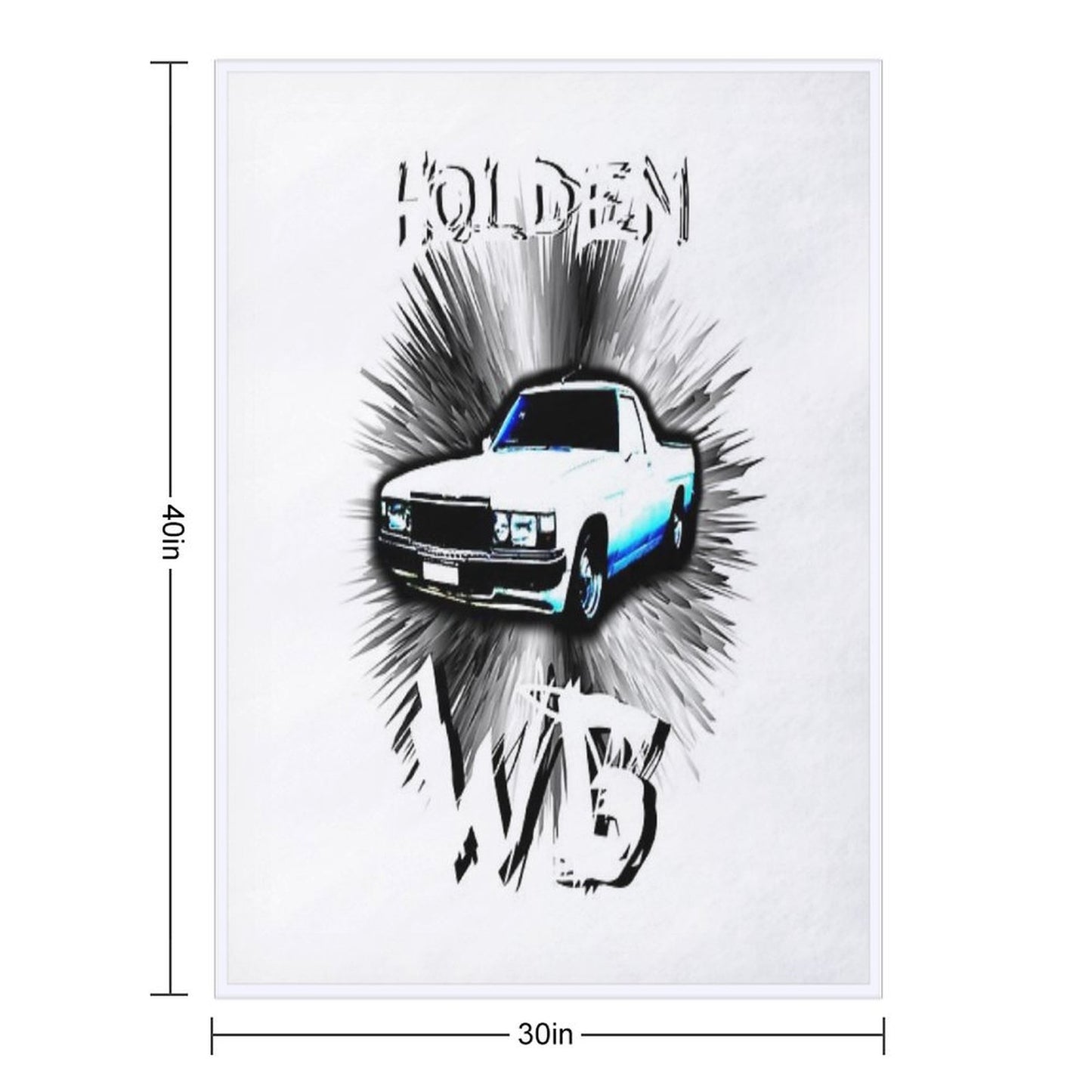 Holden Wb Ute Throw Blanket