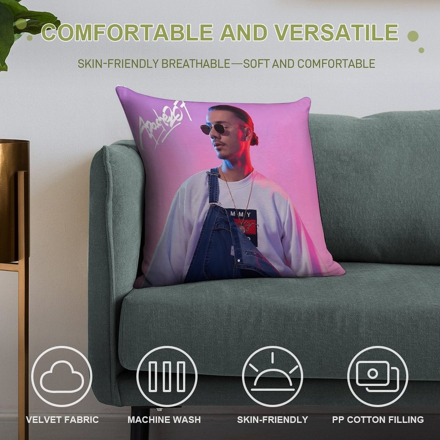 Apache Soft High-Density Material Throw Pillow