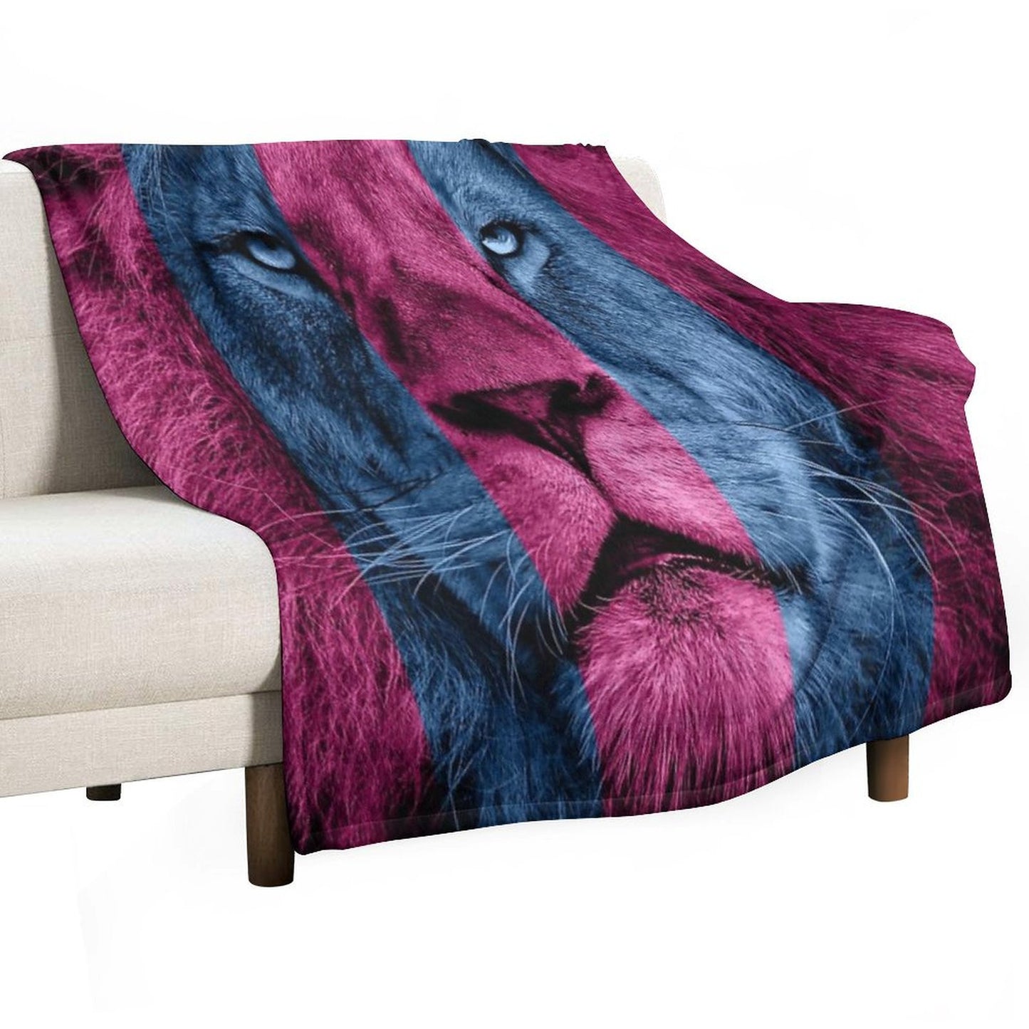 Aston Villa Lion Throw Blanket