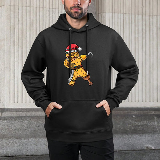 Dabbing Christmas Gingerbread Pirate Halloween Moisture-Wicking Hoodie