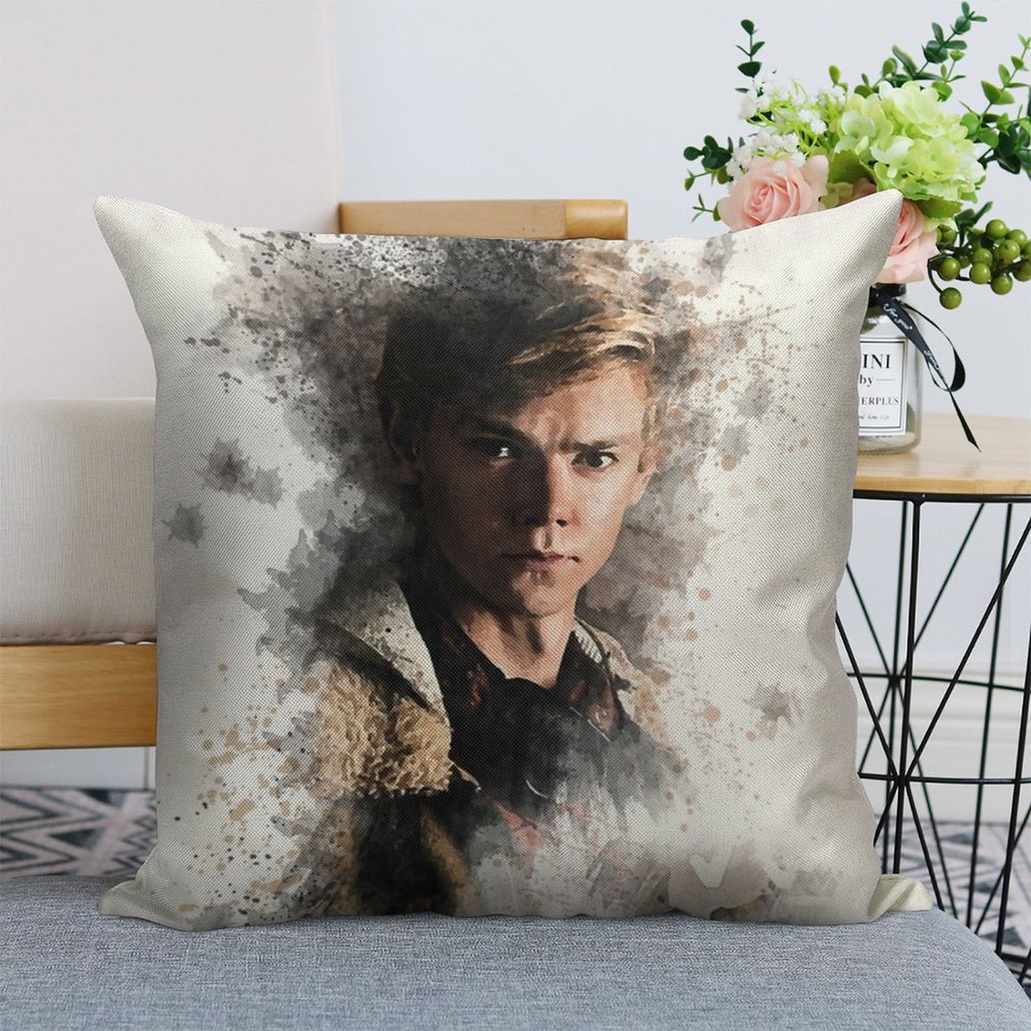 Newt - Maze Runner Death Cure Painting Design Color Linen Throw Pillow Cover