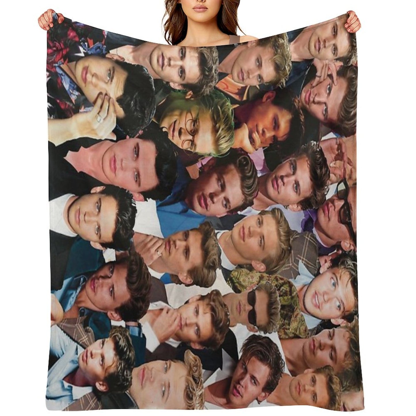 Austin Butler Photo Collage Throw Blanket