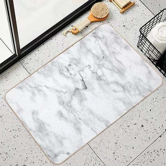 Carrara Marble Bath Mat