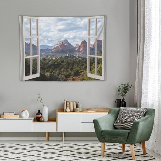 Sedona Window View Tapestry Tapestry