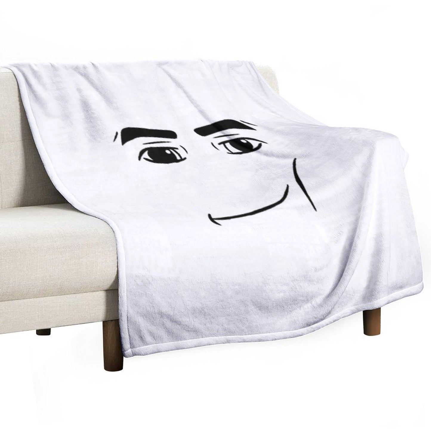The Man Face Throw Blanket