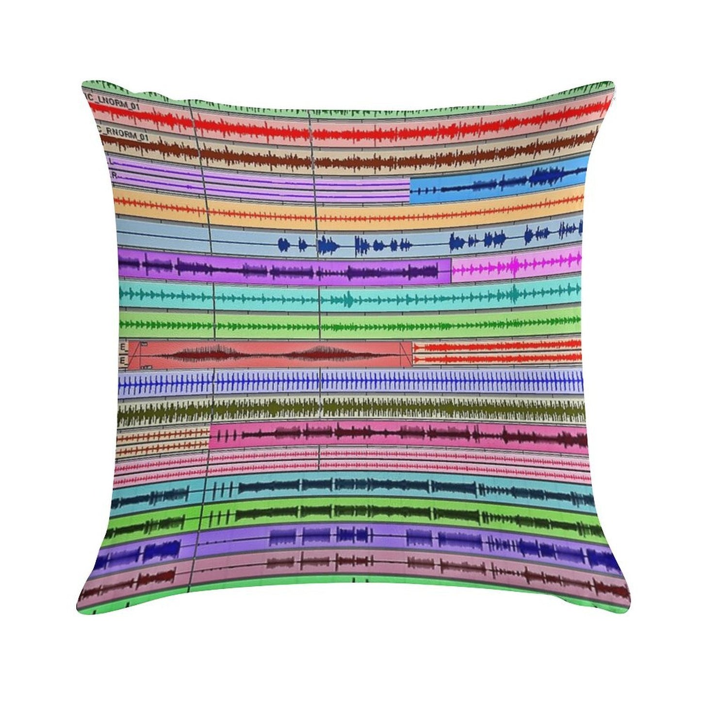 Music Tracks - Producer  Engineer Art Soft Durable Construction Throw Pillow