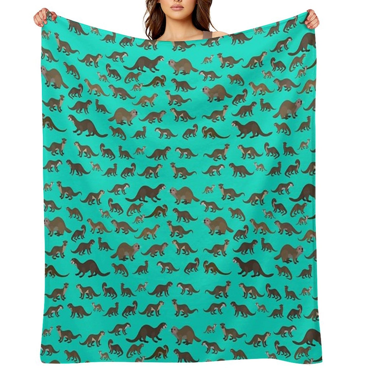 Know Your Otters Throw Blanket