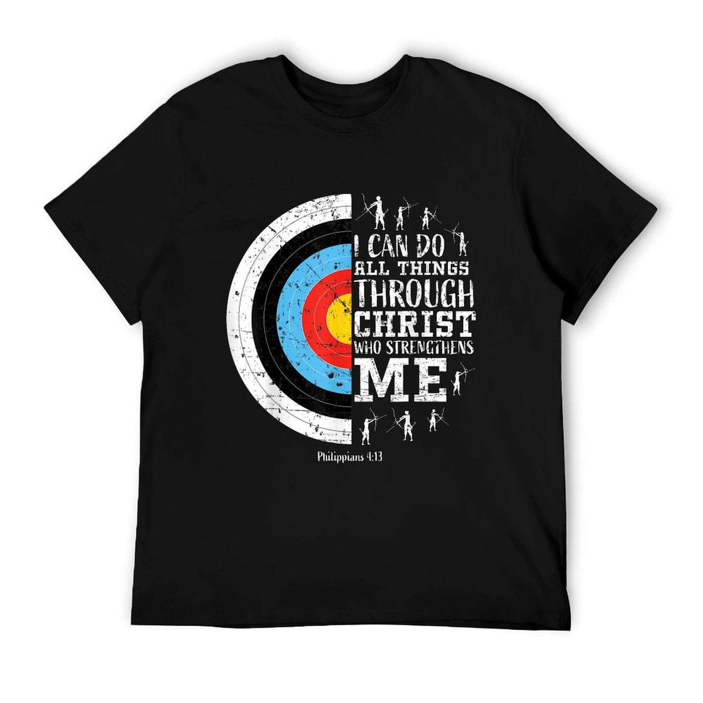 Archery Philippians 413 Christian Bible Verse Faith Graphic T-Shirt