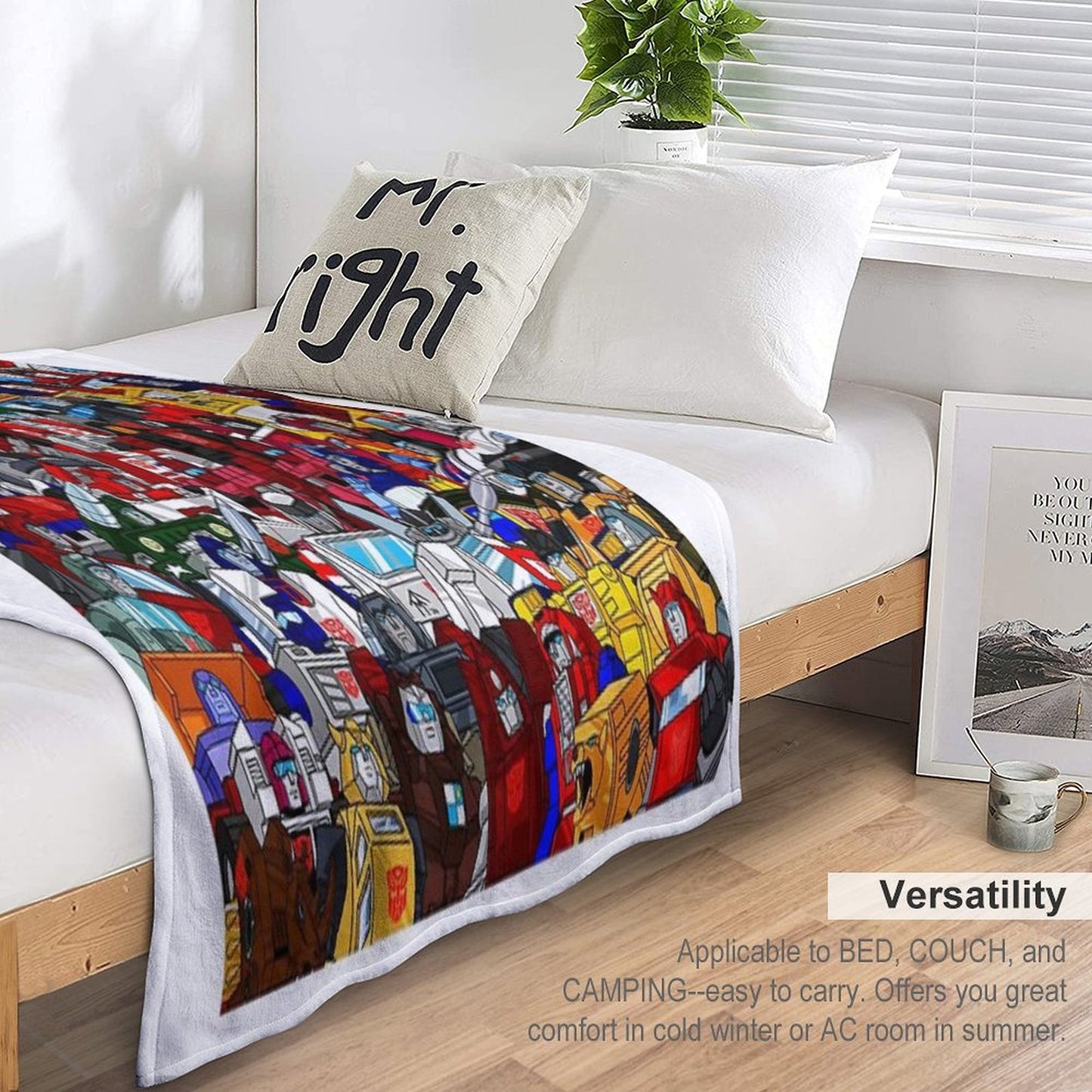 G1 Transformers Autobots Throw Blanket