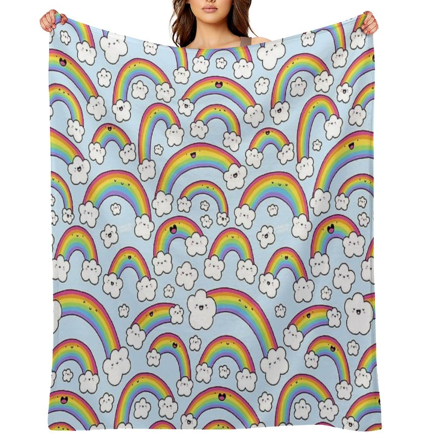 Rainbows Everywhere! Throw Blanket