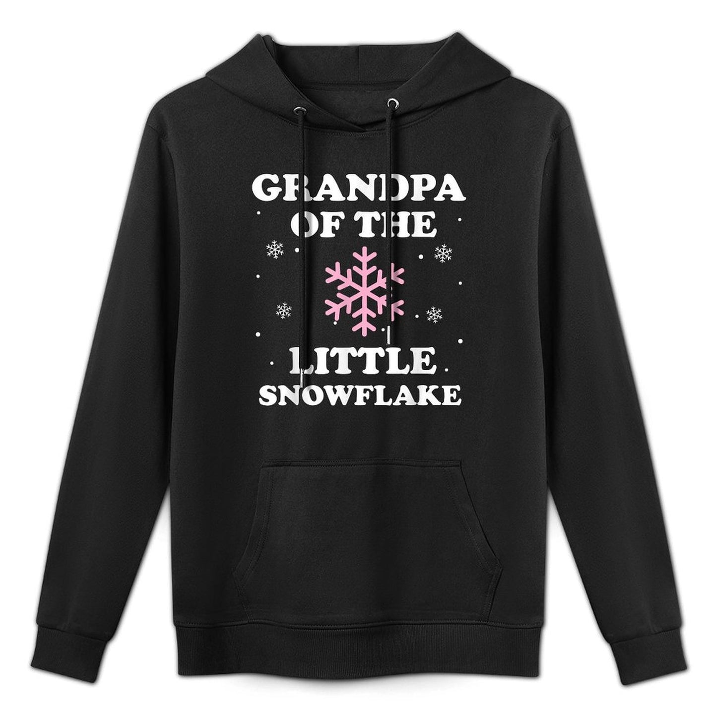Grandpa of The Little Snowflake Christmas Baby Shower Girl Colorfast Hoodie
