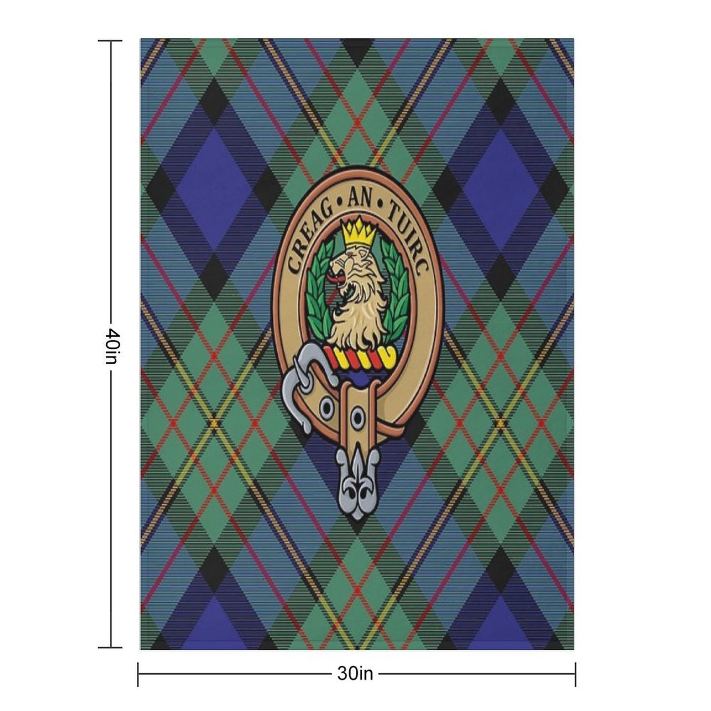 Clan MacLaren Crest Throw Blanket