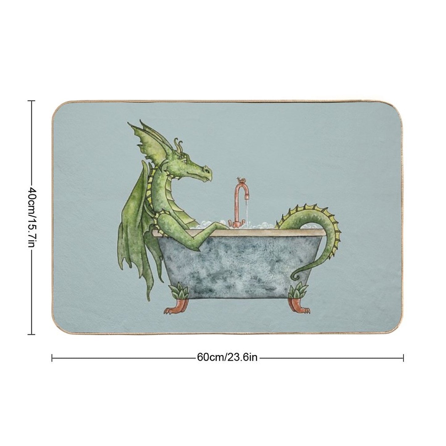 Dragons Love Bubble Baths Bath Mat