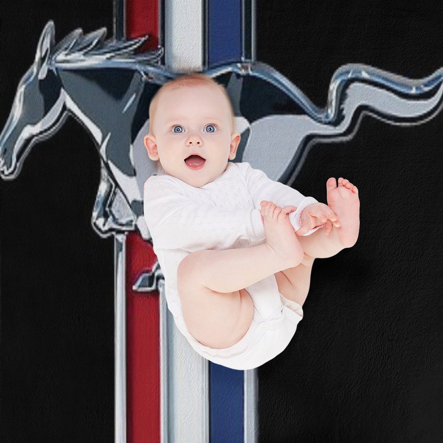 Ford Mustang Logo Throw Blanket