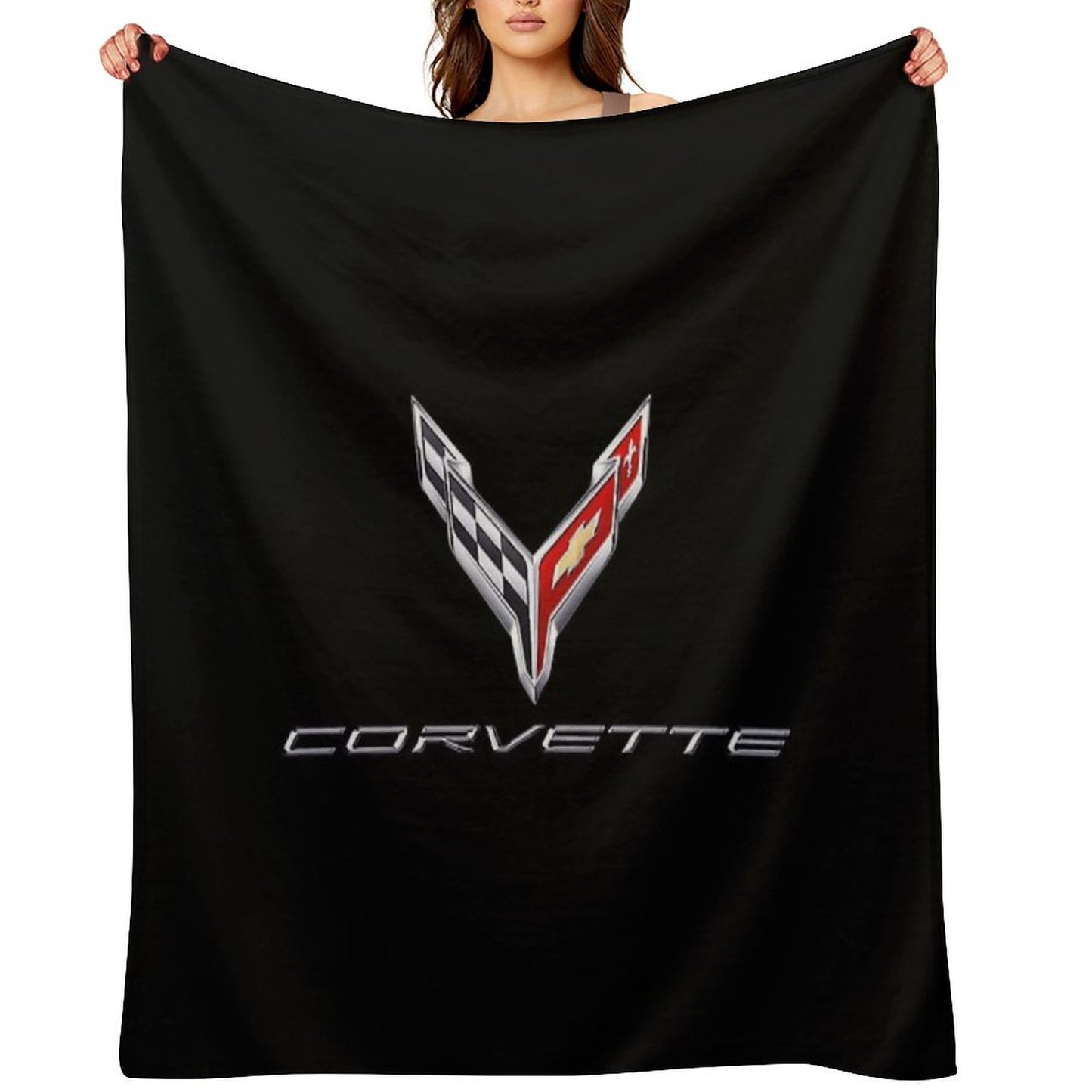 Best of Corvette Hi Logo Throw Blanket