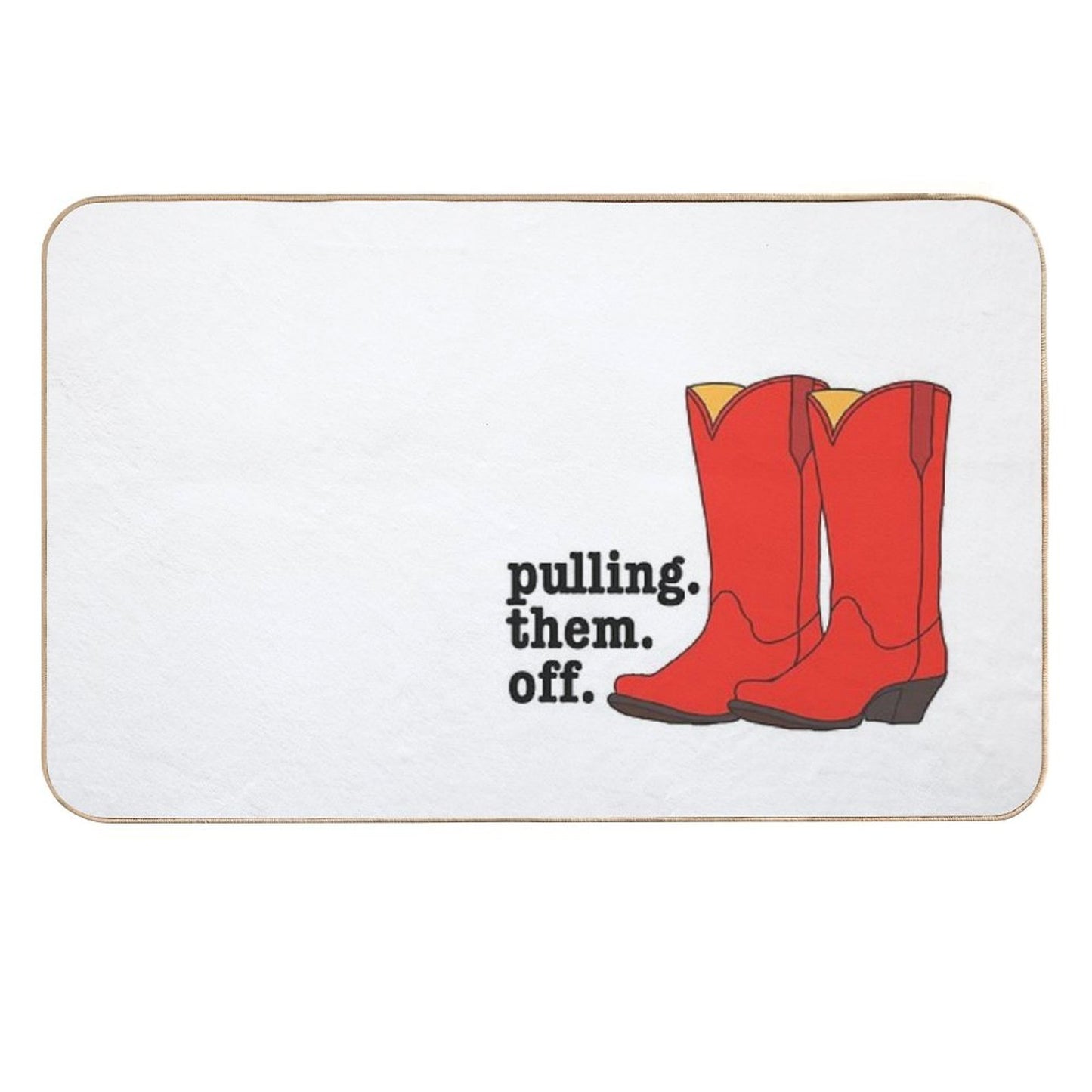 Ted’s Cowboy Boots from How I Met Your Mother Repositionable Bath Mat
