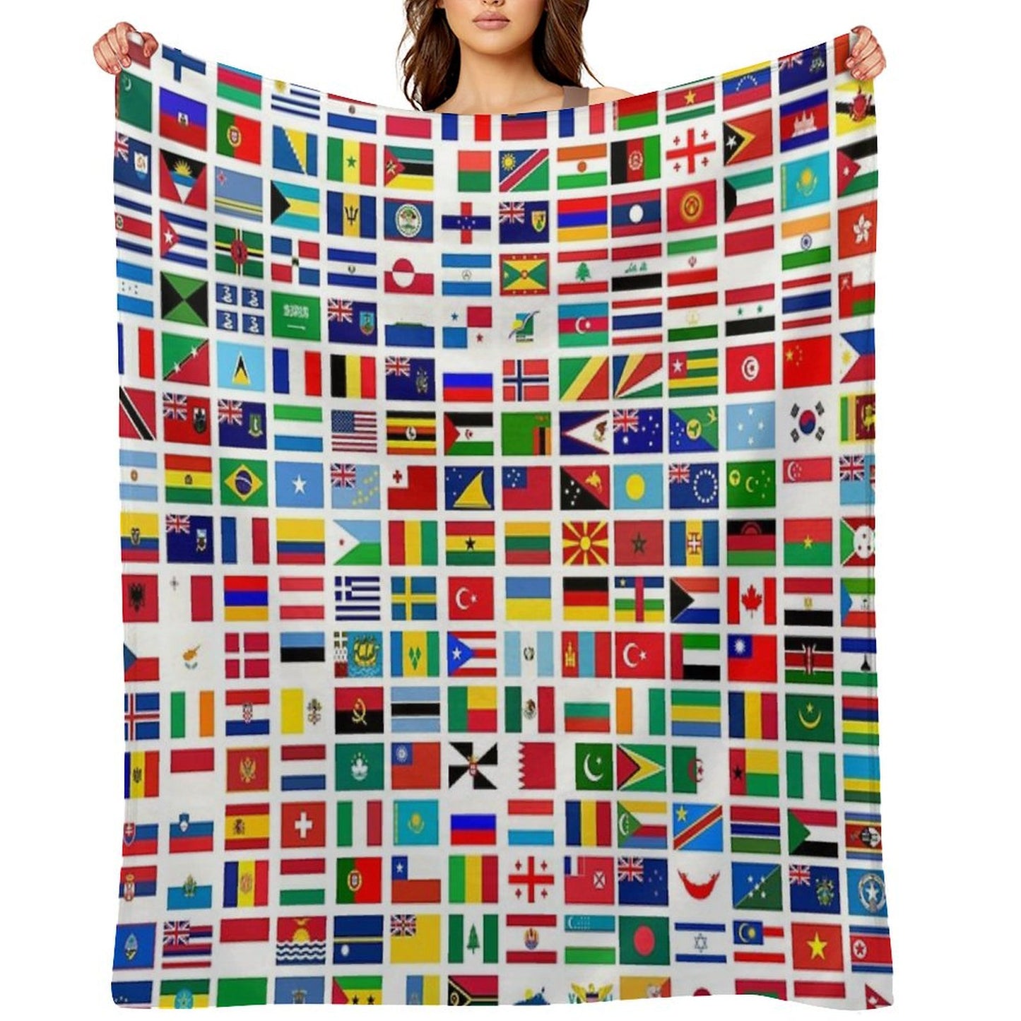 Flags of The World Throw Blanket