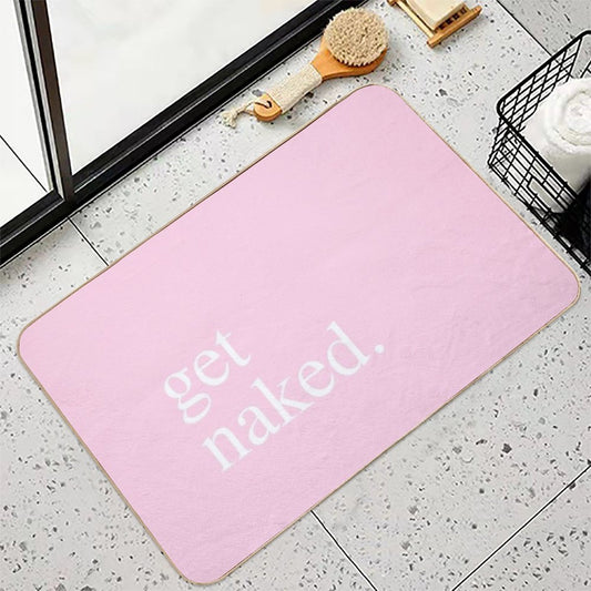 Get Naked - Pink Bath Mat
