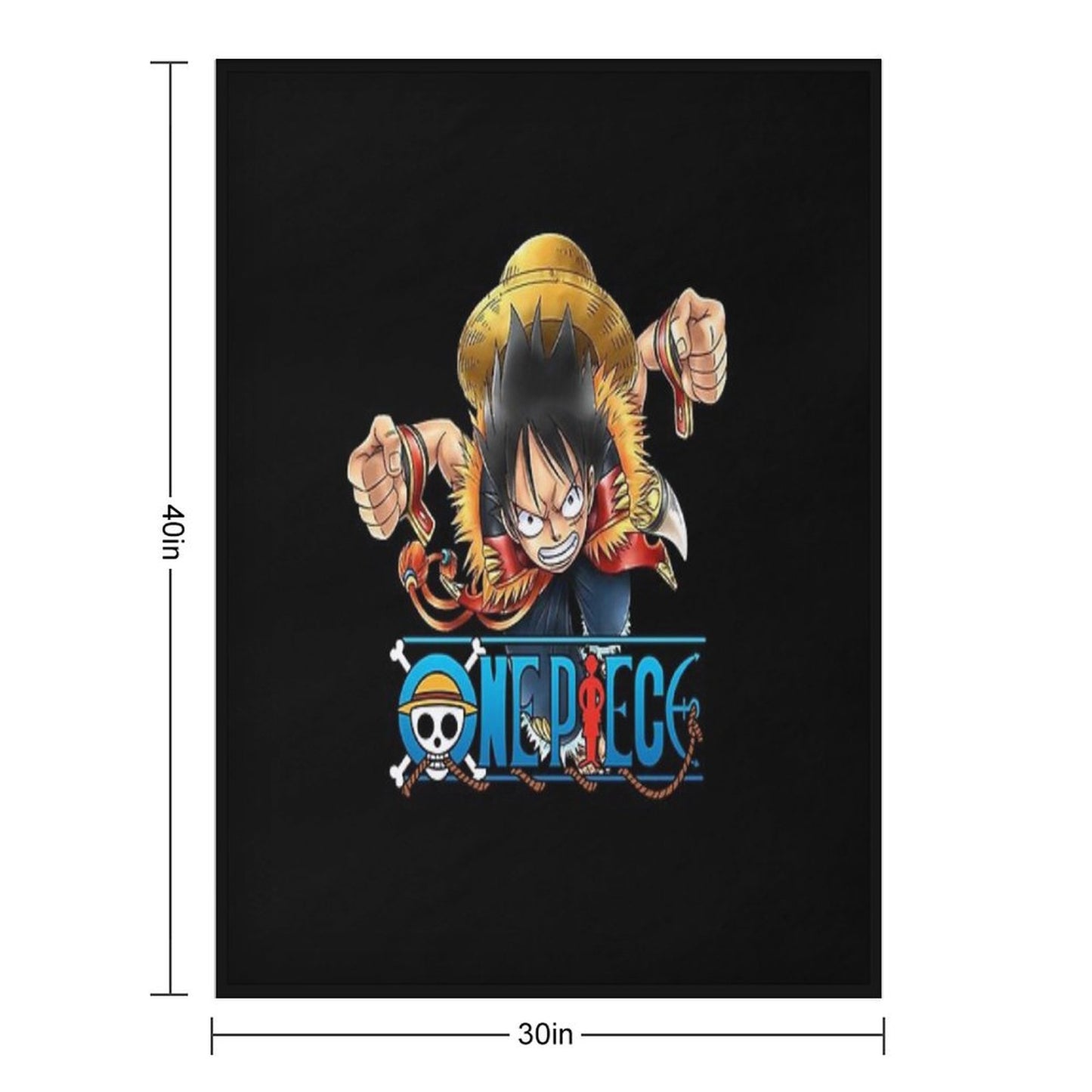 One Piece Logo Throw Blanket