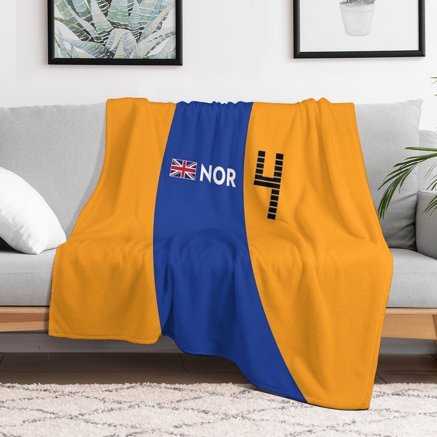 F1 2021 - #4 Norris Throw Blanket