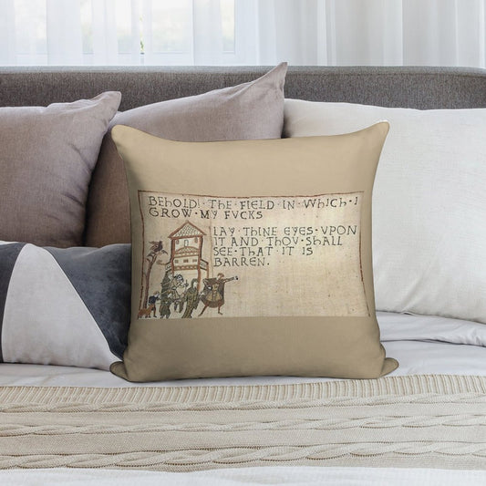 Behold The Field! Soft Bedroom Essential Throw Pillow