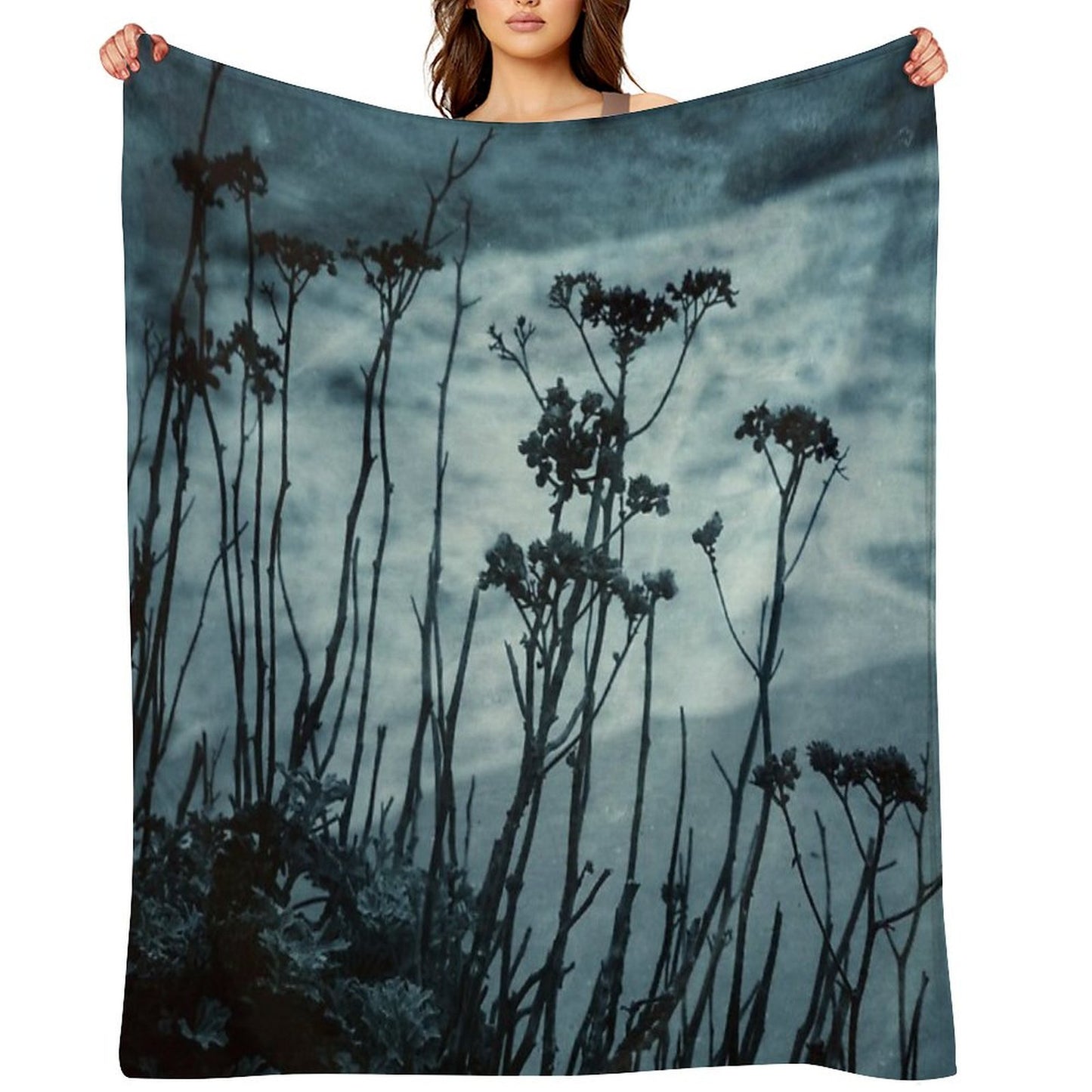 Midnight Dreams of The Sea Throw Blanket