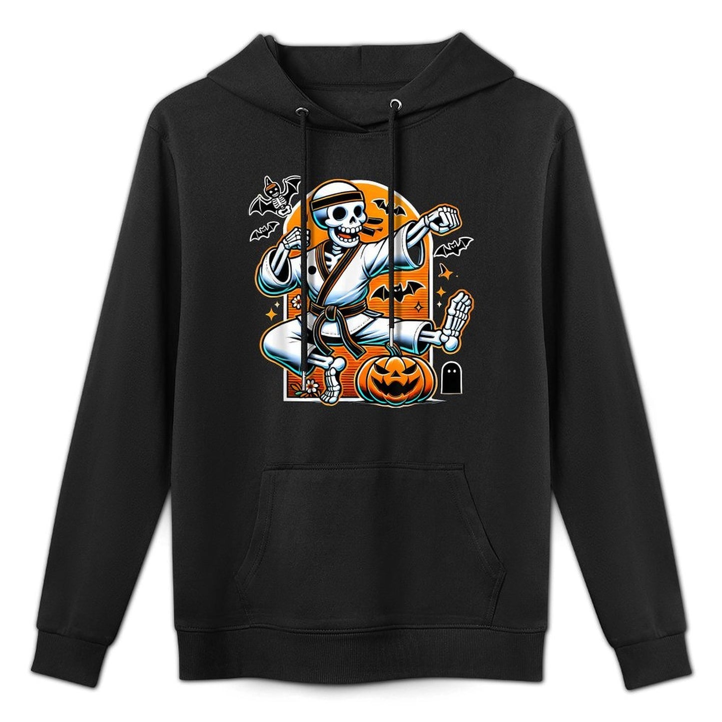 Halloween Skeleton Karate Customizable Surface Hoodie