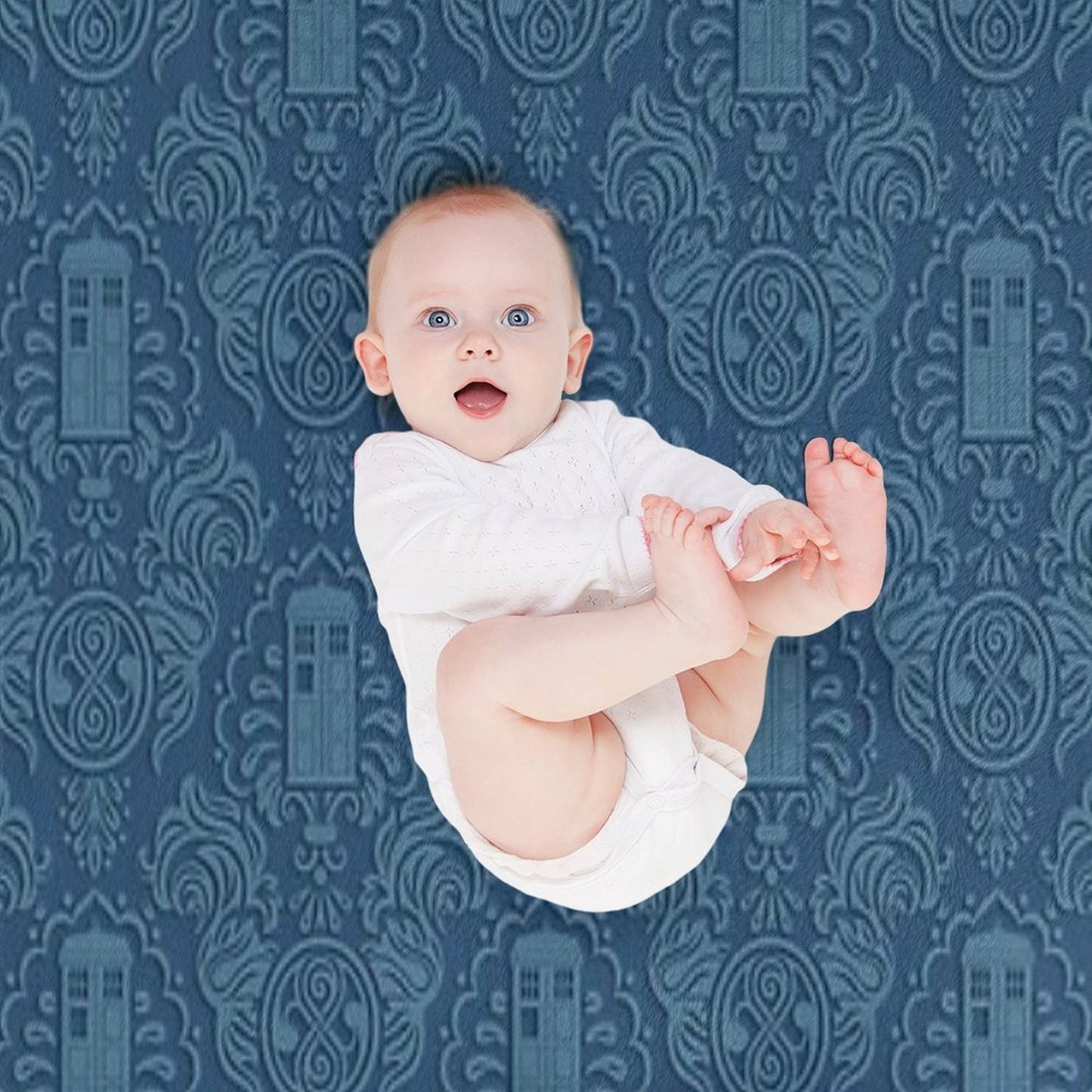 Doctor's Damask Throw Blanket