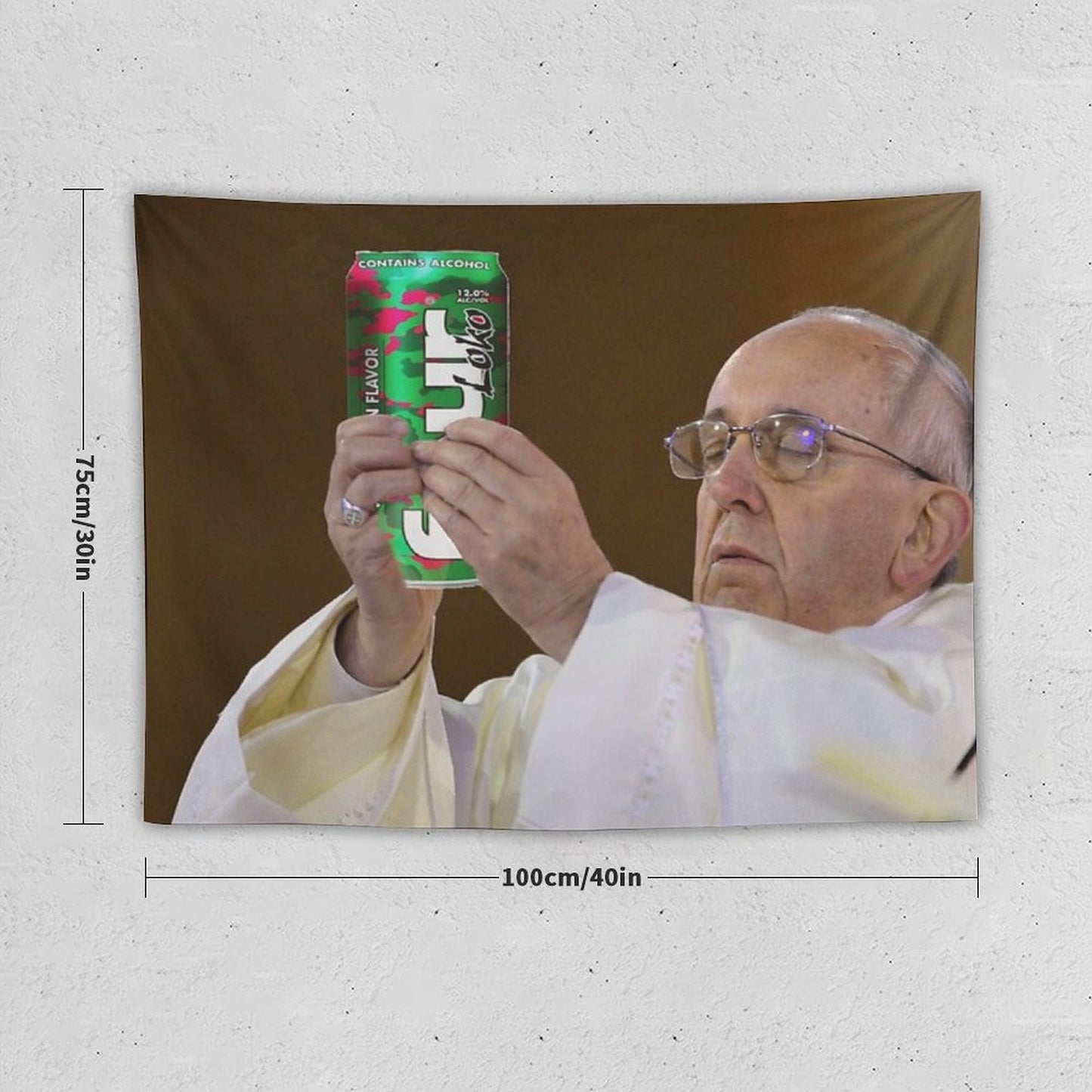 The Pope Four Loko Tapestry