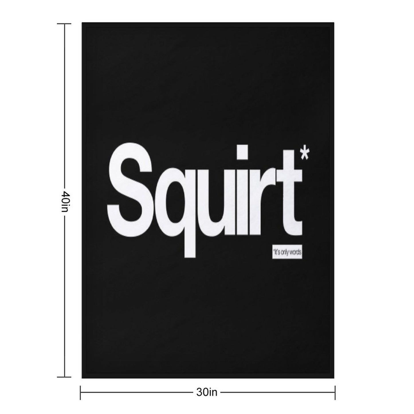 Squirt - It's Only Words Throw Blanket