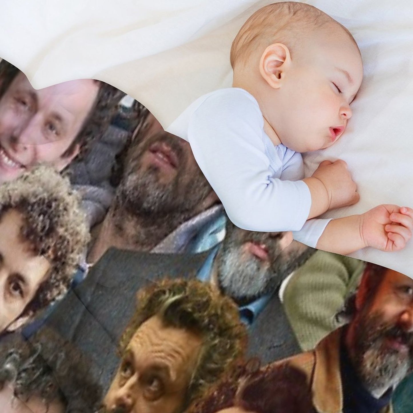 Michael Sheen Photo Collage Throw Blanket