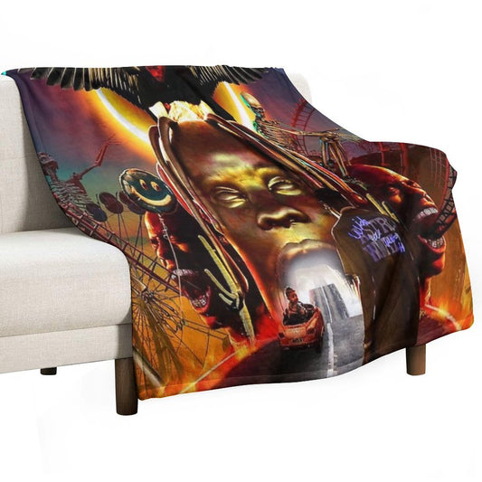 Astroworld Art Throw Blanket
