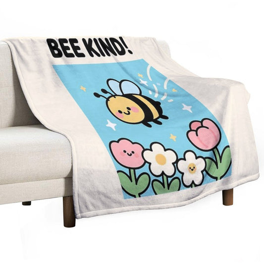 Bee Kind! Throw Blanket