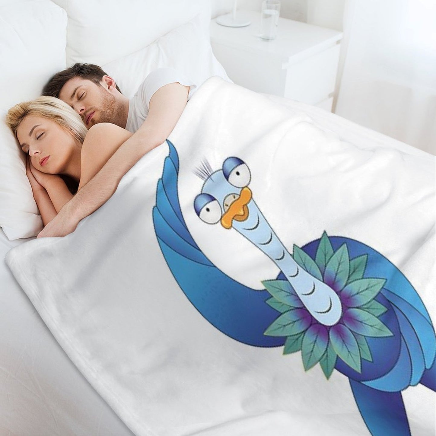 The Weird Bird – Elegance Was Yesterday Throw Blanket