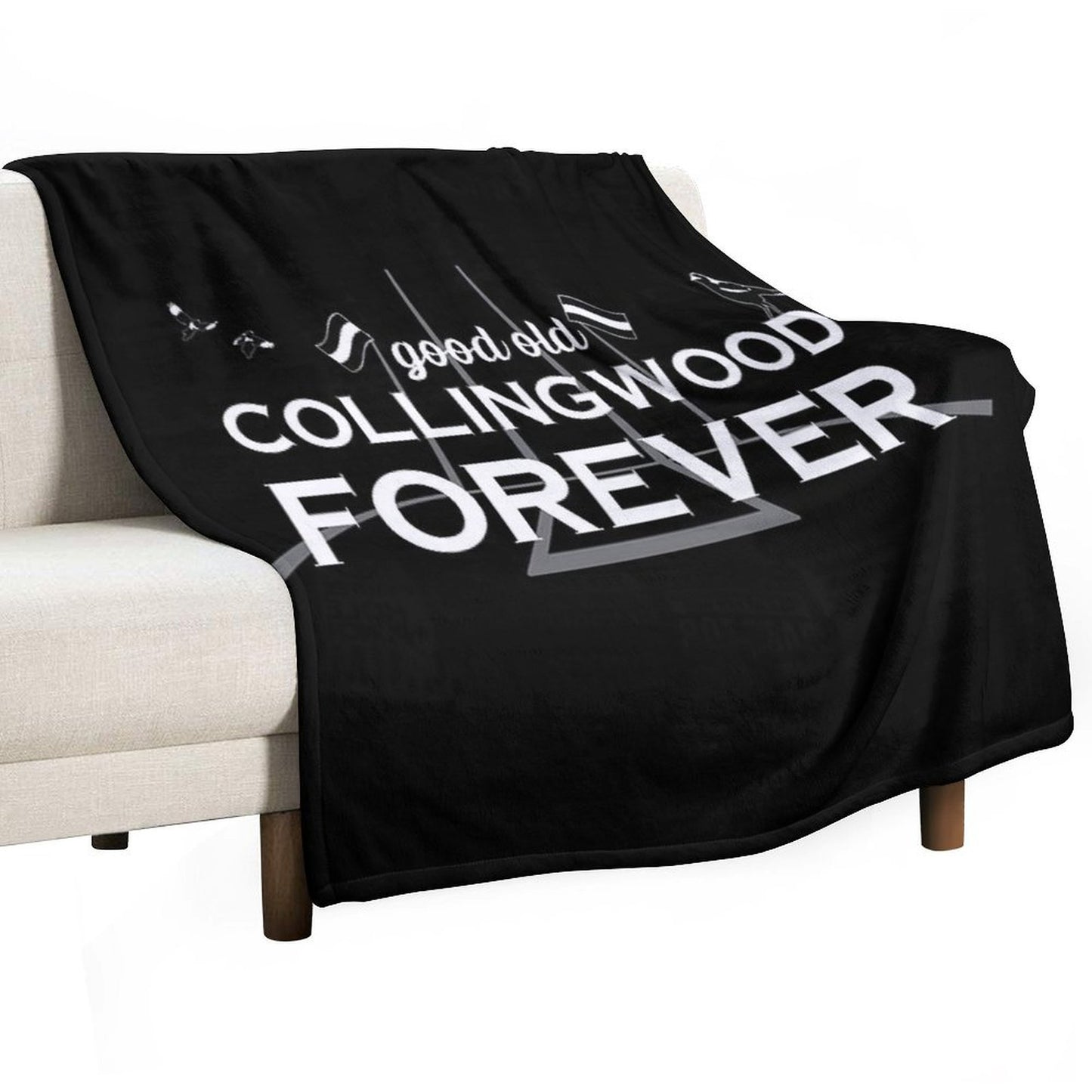 Good Old Collingwood Forever - Collingwood Theme Song Throw Blanket