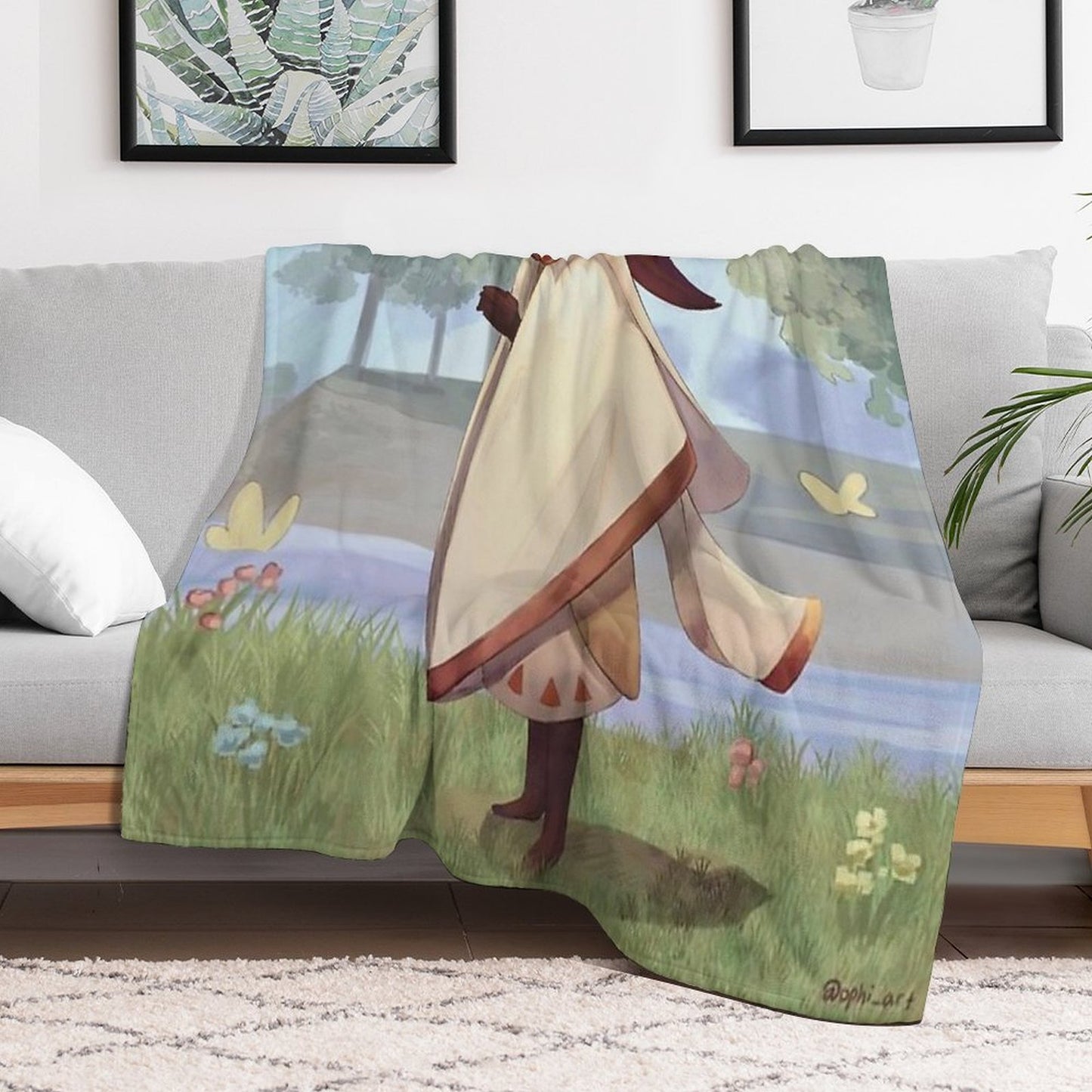 Sky Cotl Lonely Spring Full Set Throw Blanket