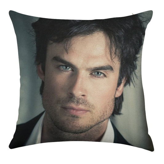 Ian Linen Throw Pillow Cover