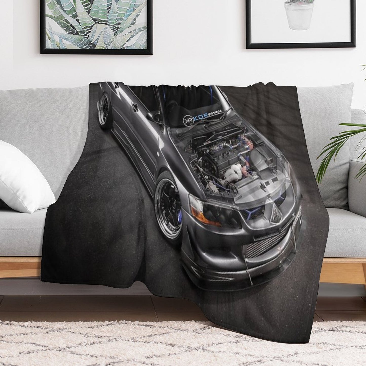 Matt Baxter's Mitsubishi Evolution Throw Blanket
