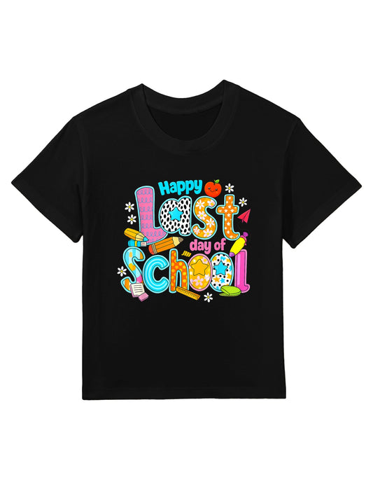 Happy Last Day Of School Graduation Teacher Student Kids Kids T-Shirt