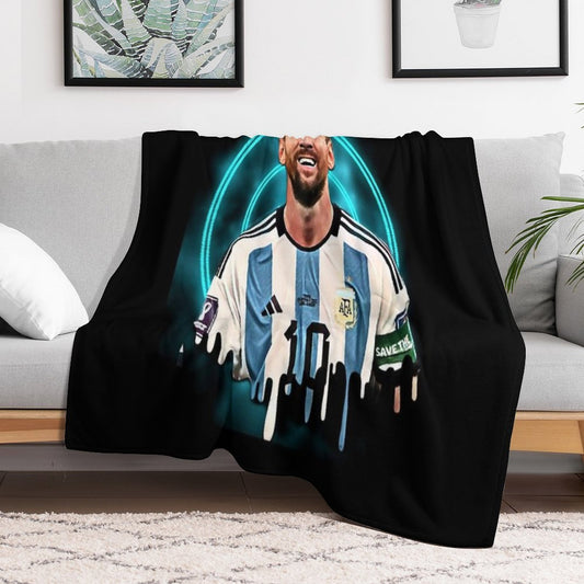 Lionel Messi Throw Blanket