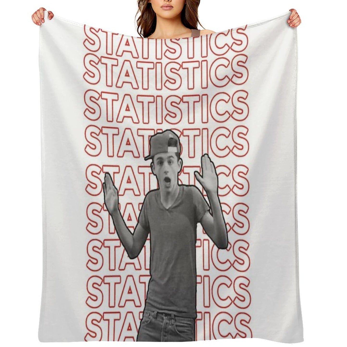 Timothée Chalamet Statistics Throw Blanket